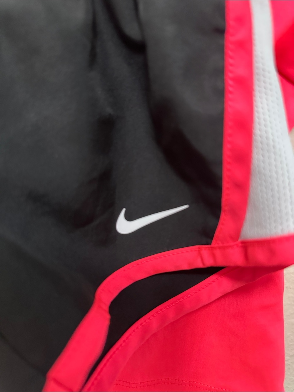 Nike Hot Pink Tee with Black Athletic Shorts Set - Picture 4 of 5